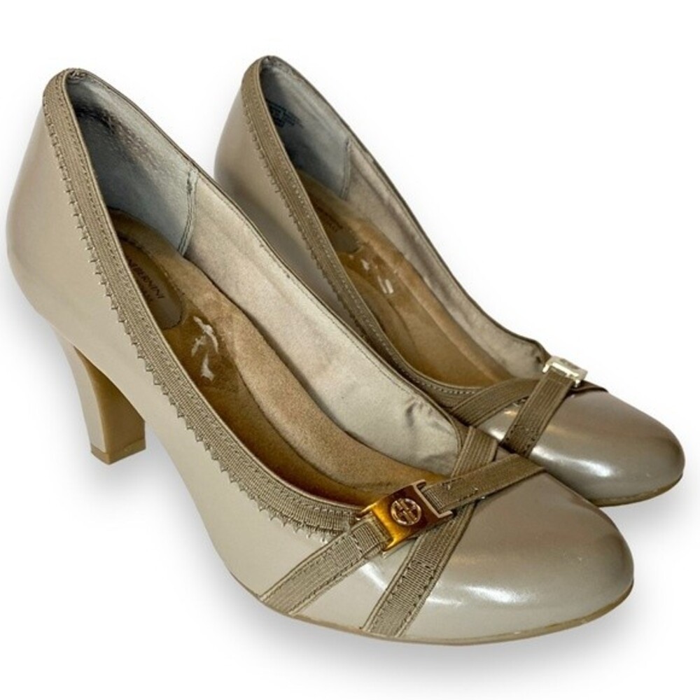 Giani Bernini | Classic Dark Taupe Pumps Heels | Size 7 - Picture 5 of 7